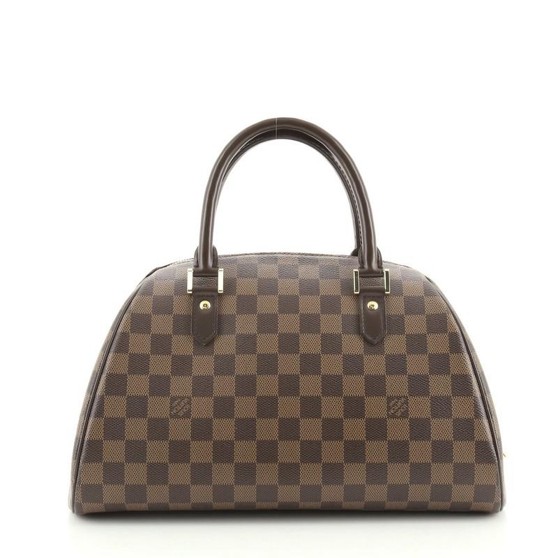 Brown Louis Vuitton Ribera Handbag Damier MM