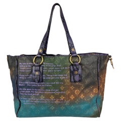 Louis Vuitton Richard Prince Blue Heartbreak Jokes Tote