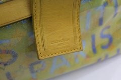 LOUIS VUITTON Richard Prince Jaune Denim Defile Weekender PM Pulp Bag
