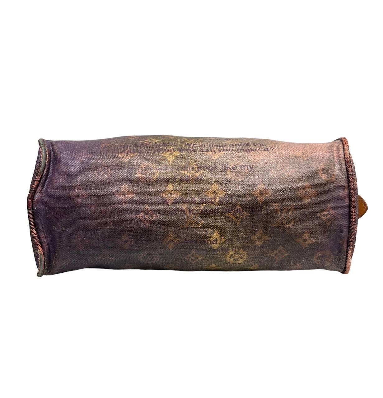 Louis Vuitton Richard Prince Verrückte Witze I.L.A. Top-Handle-Tasche im Zustand „Relativ gut“ in Torre Del Greco, IT