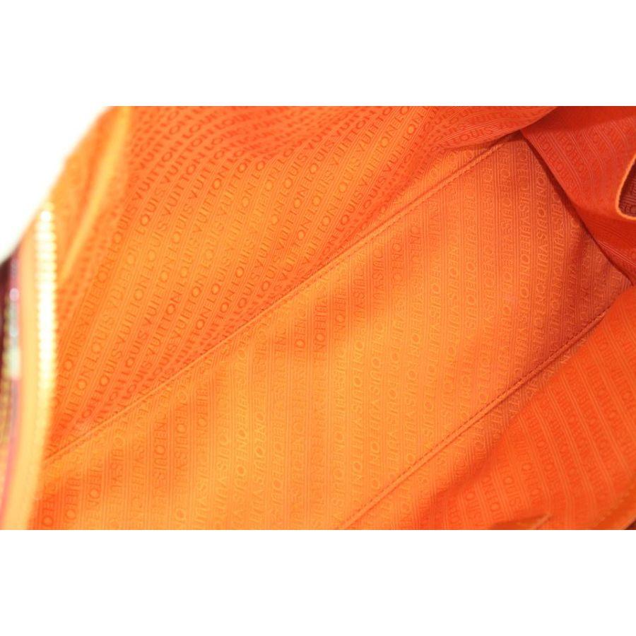 Orange Louis Vuitton Richard Prince Red Jaune Denim Monogram Pulp Weekender PM Bag 