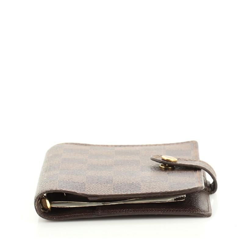 Louis Vuitton Ring Agenda Cover Damier PM In Good Condition In NY, NY