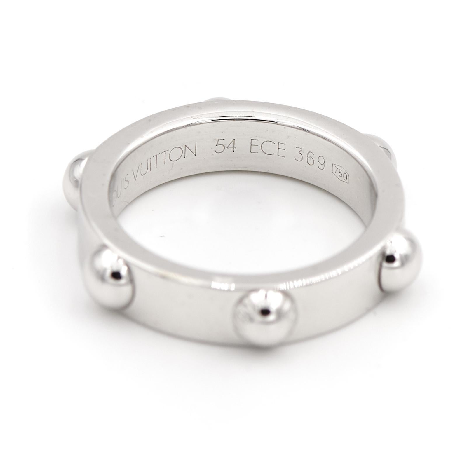 Women's Louis Vuitton Ring White Gold For Sale
