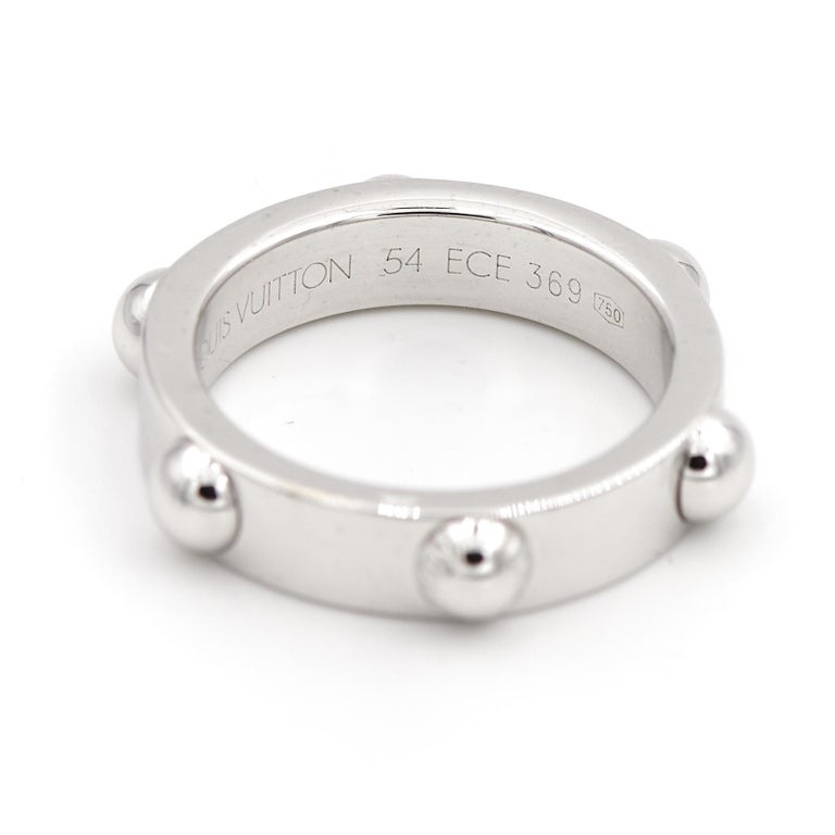 Louis Vuitton Ring White Gold For Sale at 1stDibs