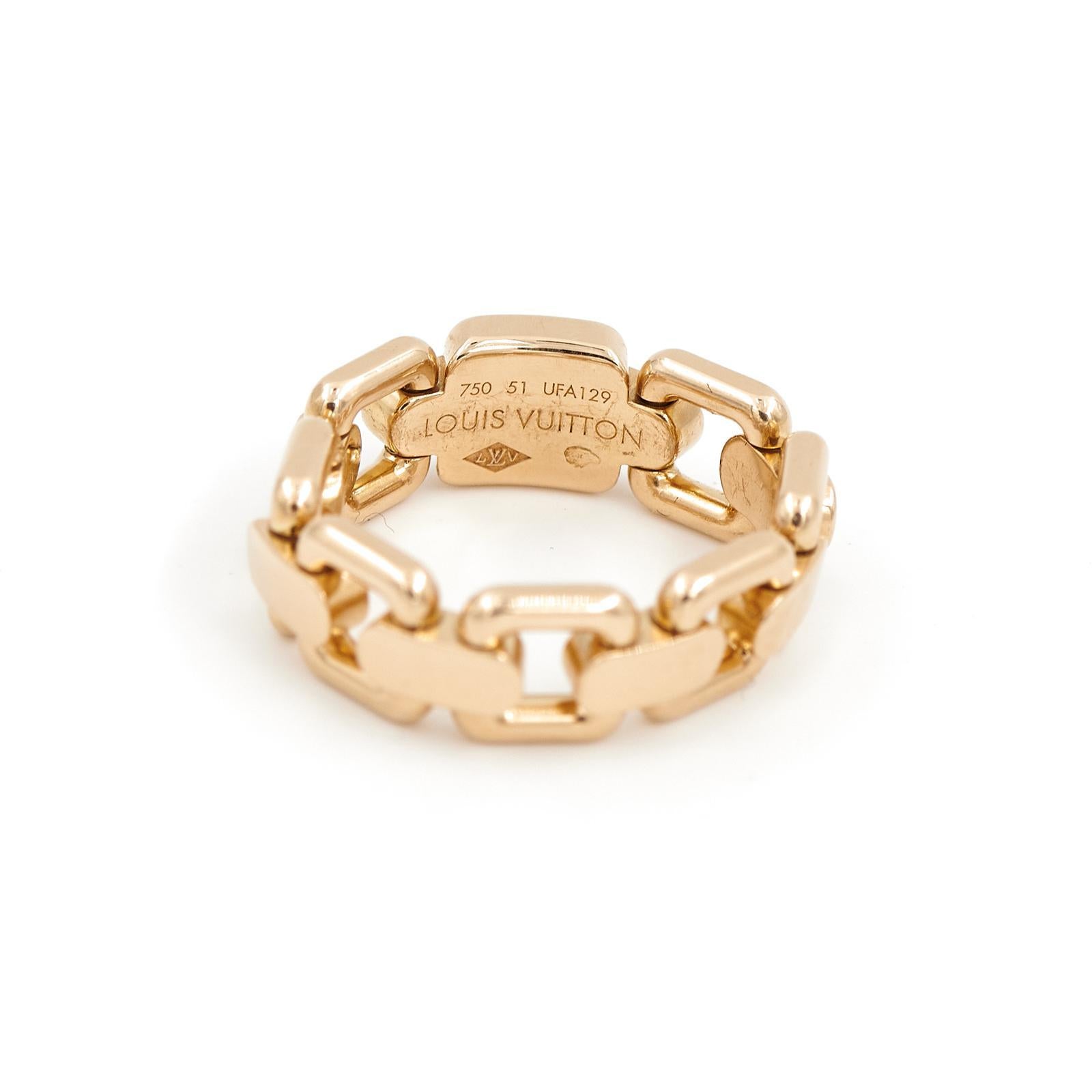 Louis Vuitton-Ring  Gelbgold im Zustand „Hervorragend“ im Angebot in PARIS, FR
