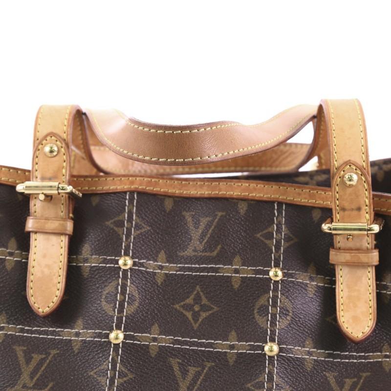 Louis Vuitton Riveting Handbag Monogram Canvas 3