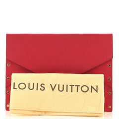 Louis Vuitton Rivets Envelope Clutch Leather