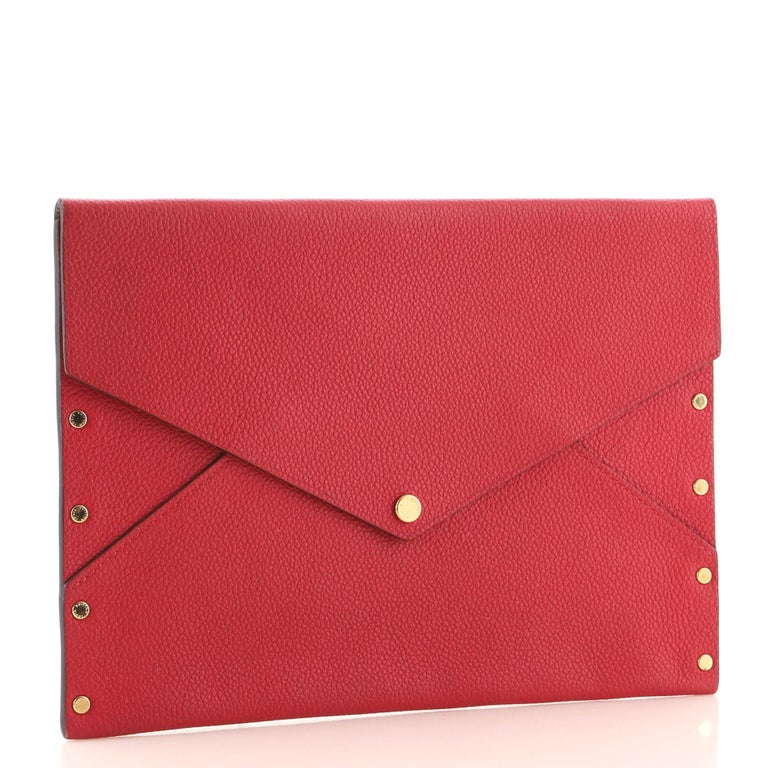 Louis Vuitton Rivets Envelope Clutch Leather at 1stDibs