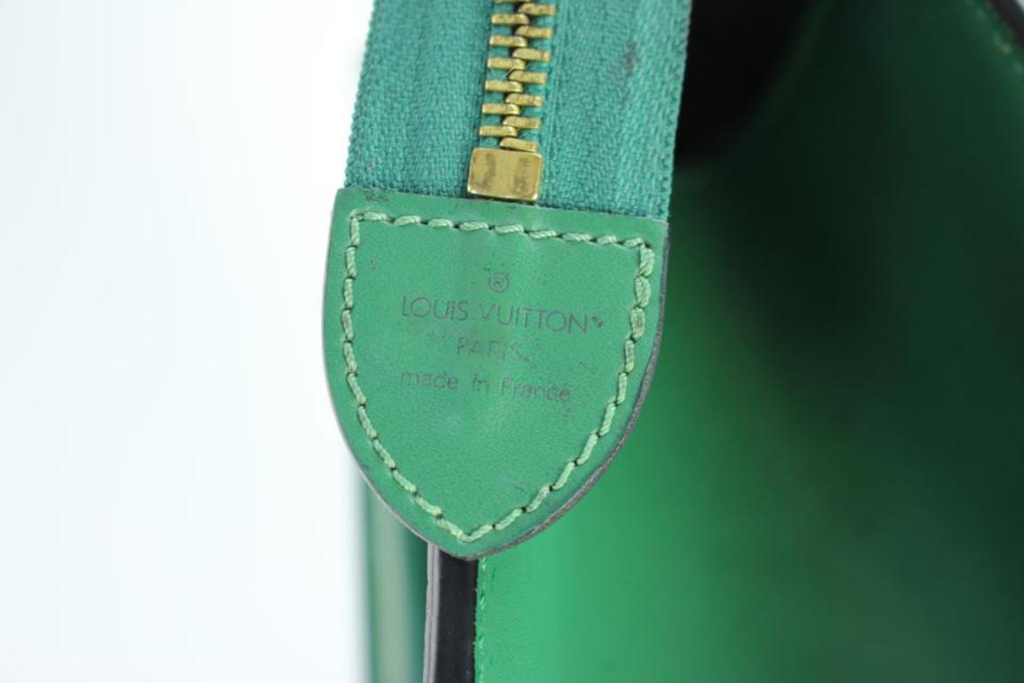 Louis Vuitton Riviera Epi 216059 Green Leather Satchel 5