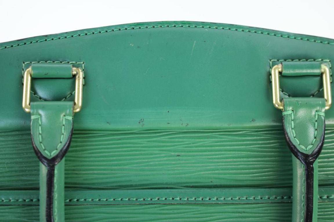 Louis Vuitton Riviera Epi 216059 Green Leather Satchel 2
