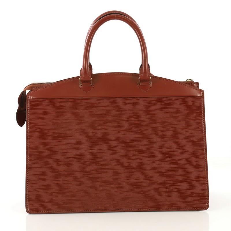 Brown Louis Vuitton Riviera Handbag Epi Leather