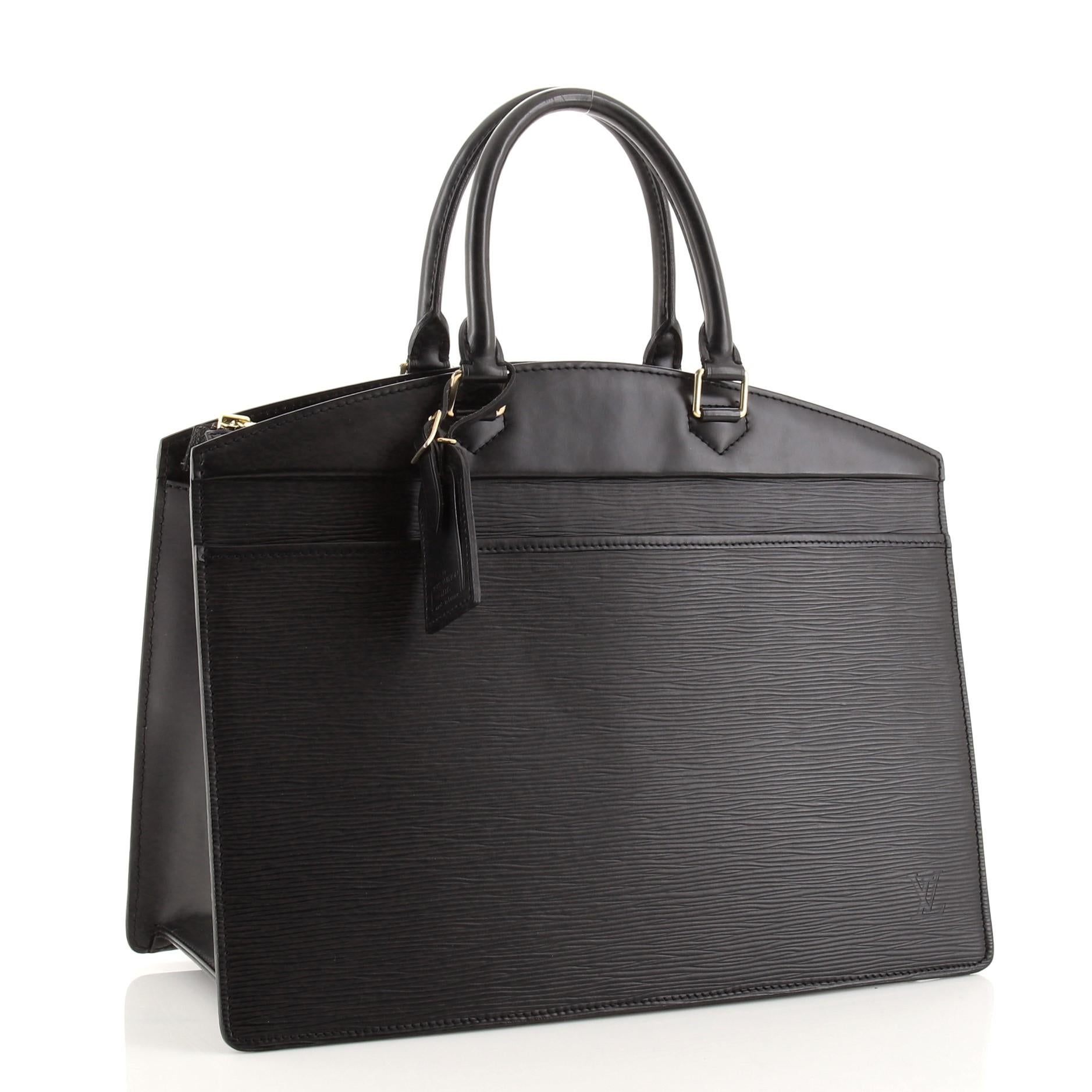 Black Louis Vuitton Riviera Handbag Epi Leather