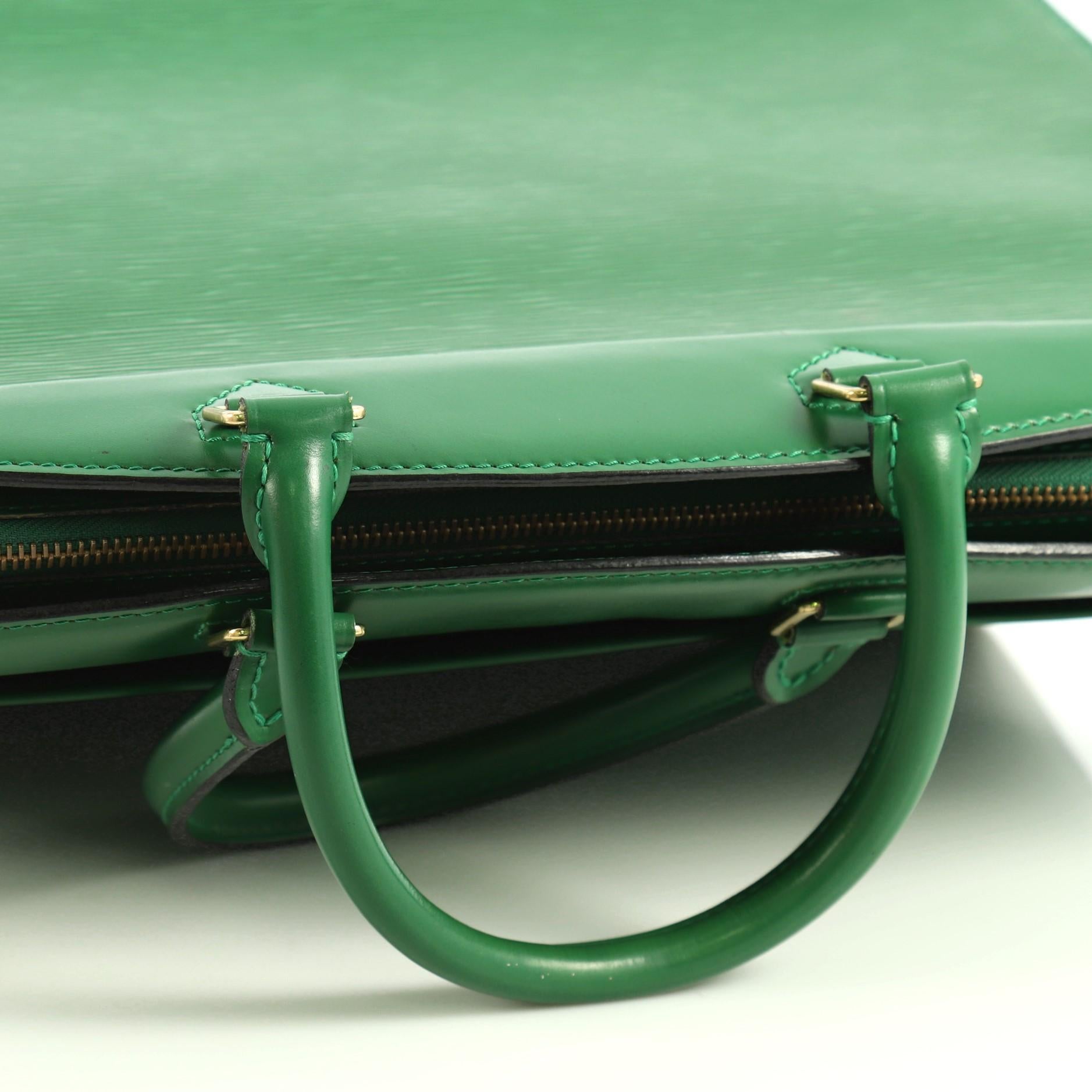 Green Louis Vuitton Riviera Handbag Epi Leather