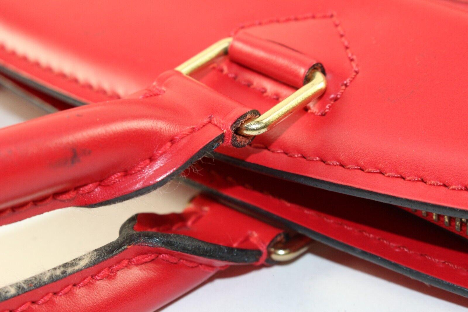 Louis Vuitton Riviera Top Handle Red Leather Monogram Epi 4LV1212K For Sale 7