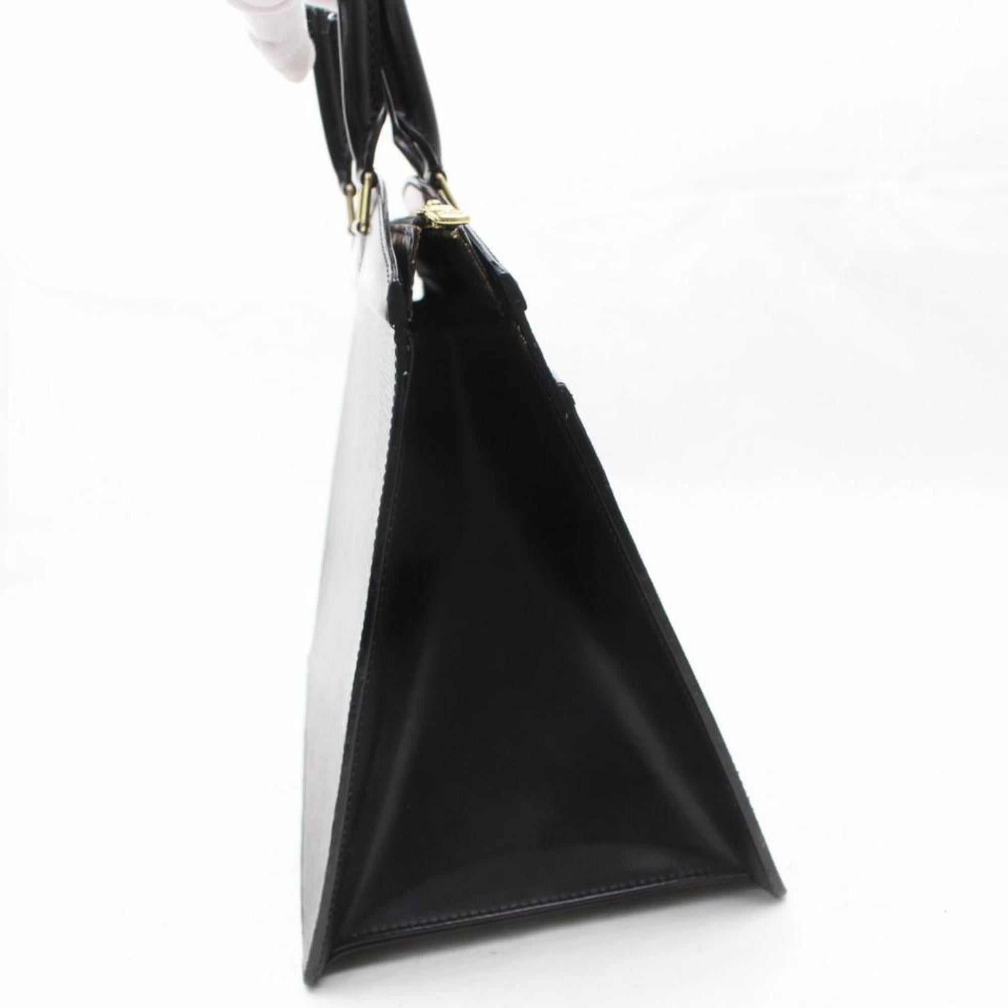 Louis Vuitton Riviera Vanity Case 868557 Black Leather Satchel For Sale 4