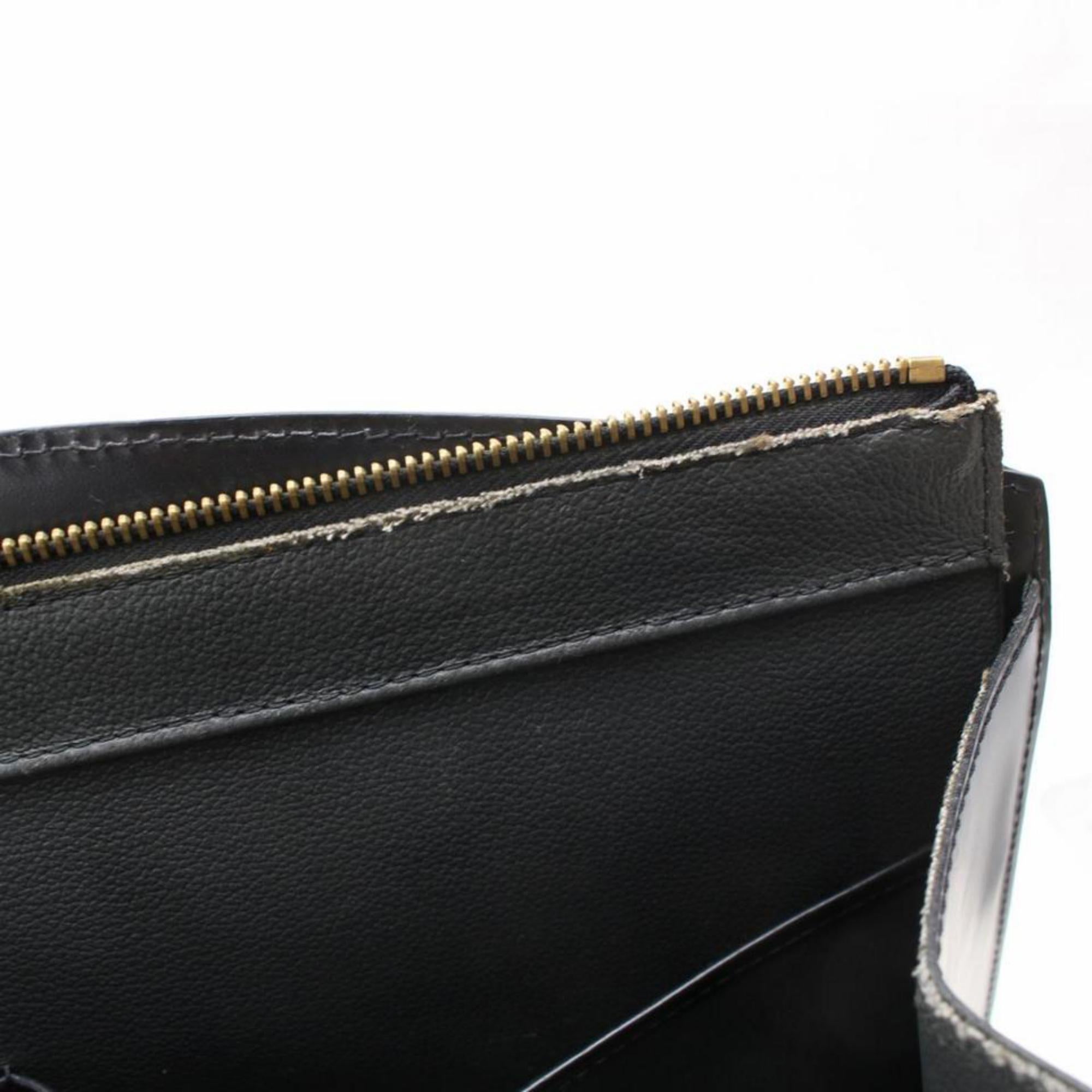 Louis Vuitton Riviera Vanity Case 868557 Black Leather Satchel For Sale 5