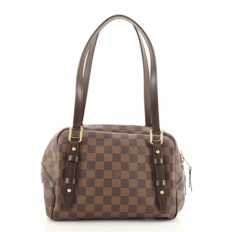 Louis Vuitton Rivington Satchel Damier PM In Good Condition In NY, NY