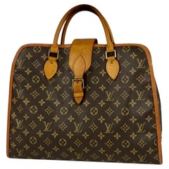 LOUIS VUITTON Rivoli Braun Vintage Monogramm Business Tasche/Aktenkoffer Unisex