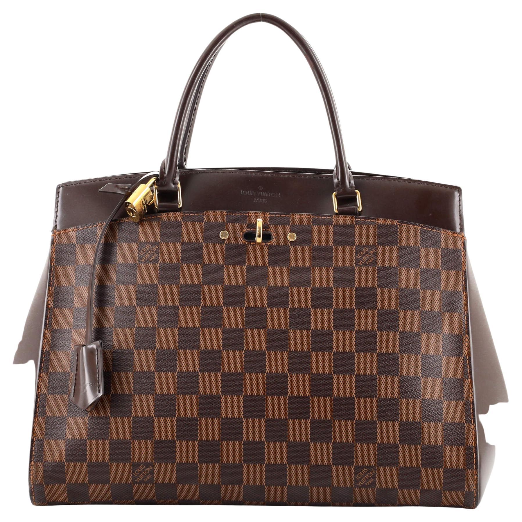 Louis Vuitton Damier Ebene Rivoli MM Brown Ladies Tote Handbag For Sale at  1stDibs
