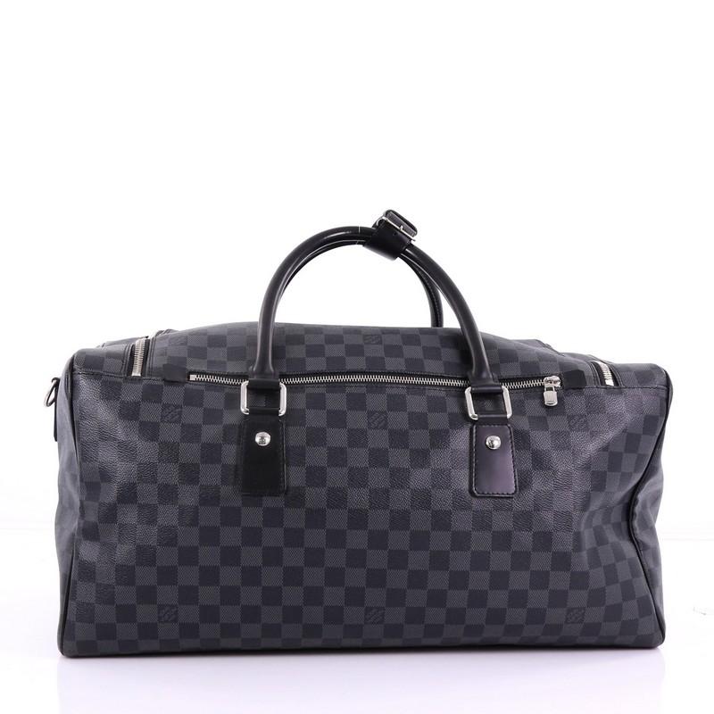 Black Louis Vuitton Roadster Handbag Damier Graphite