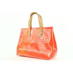 Louis Vuitton Rob Wilson Orange Monogram Vernis Fluo Neon Reade PM Tote Bag