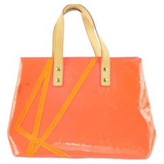 Louis Vuitton Rob Wilson Orange Monogram Vernis Fluo Neon Reade PM Tote Bag