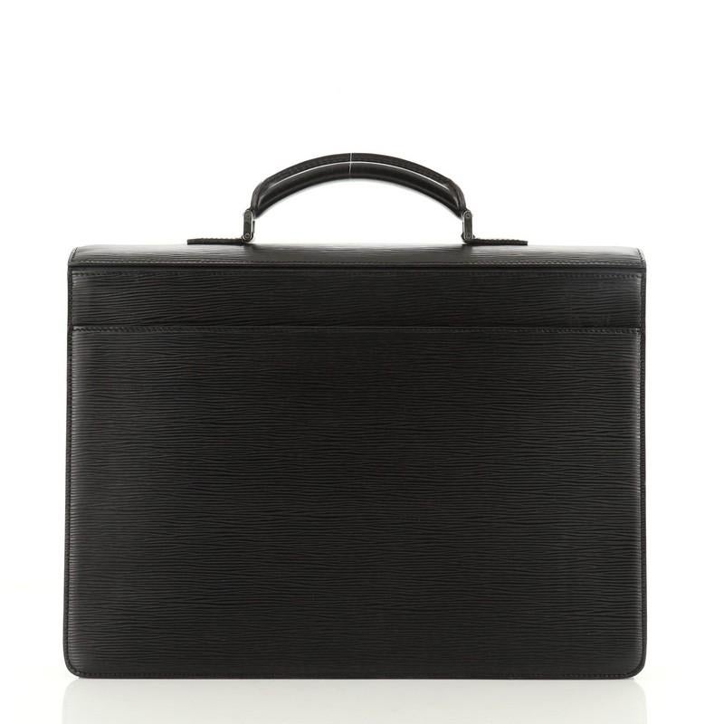 Black Louis Vuitton  Robusto 2 Briefcase Epi Leather