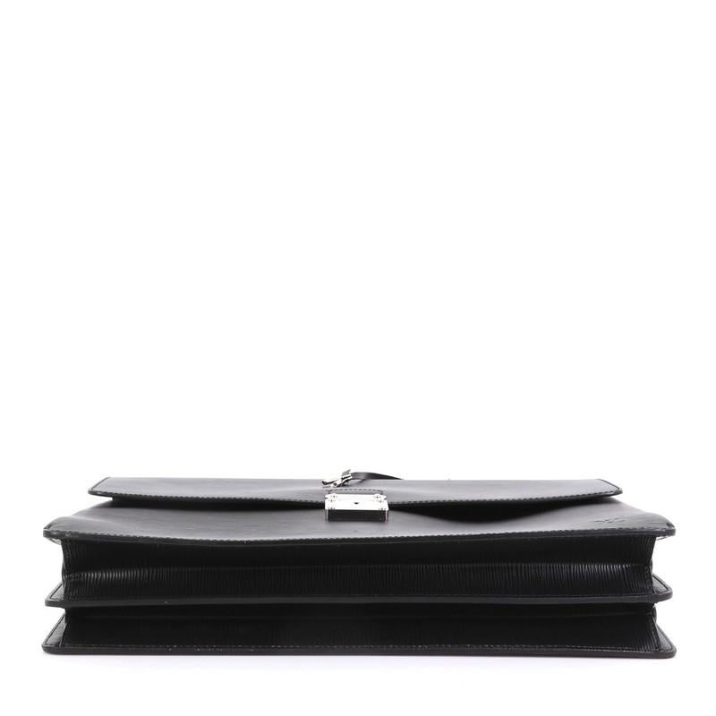 Black Louis Vuitton Robusto 2 Briefcase Epi Leather