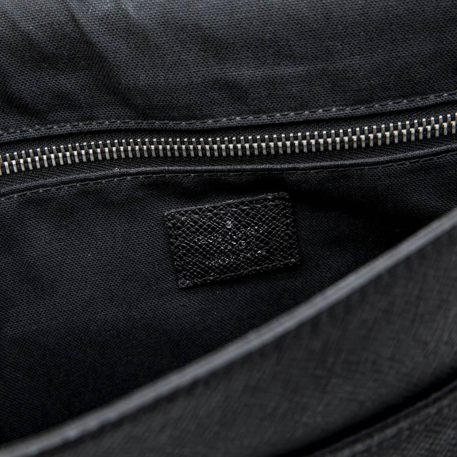 LOUIS VUITTON 'Roman' Flap Bag in Slate Color Taiga Leather 6