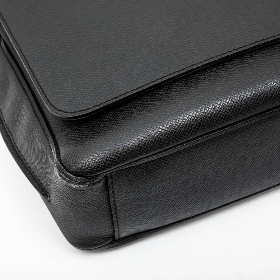 LOUIS VUITTON 'Roman' Flap Bag in Slate Color Taiga Leather 1