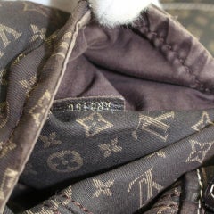 Louis Vuitton Romance Ebene Mini Lin Hobo with Pouch 869487 Shoulder Bag