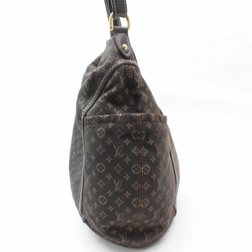 Louis Vuitton Romance Ebene Mini Lin Hobo with Pouch 869487 Shoulder Bag For Sale 2