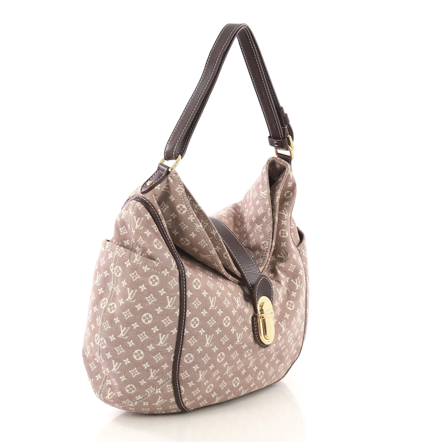 Brown Louis Vuitton Romance Handbag Monogram Idylle