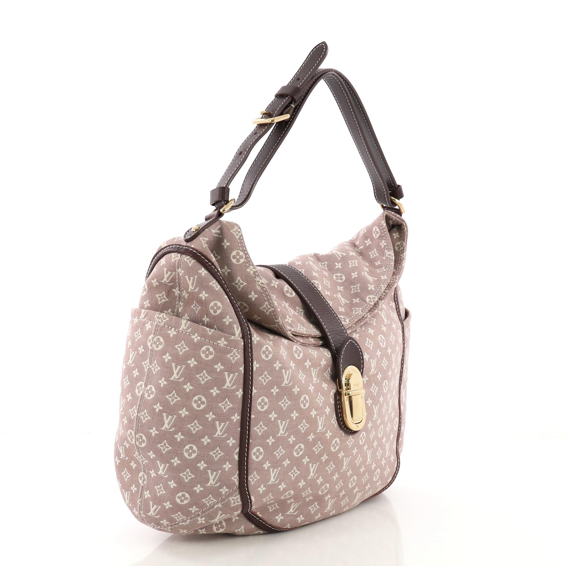 Brown Louis Vuitton Romance Handbag Monogram Idylle