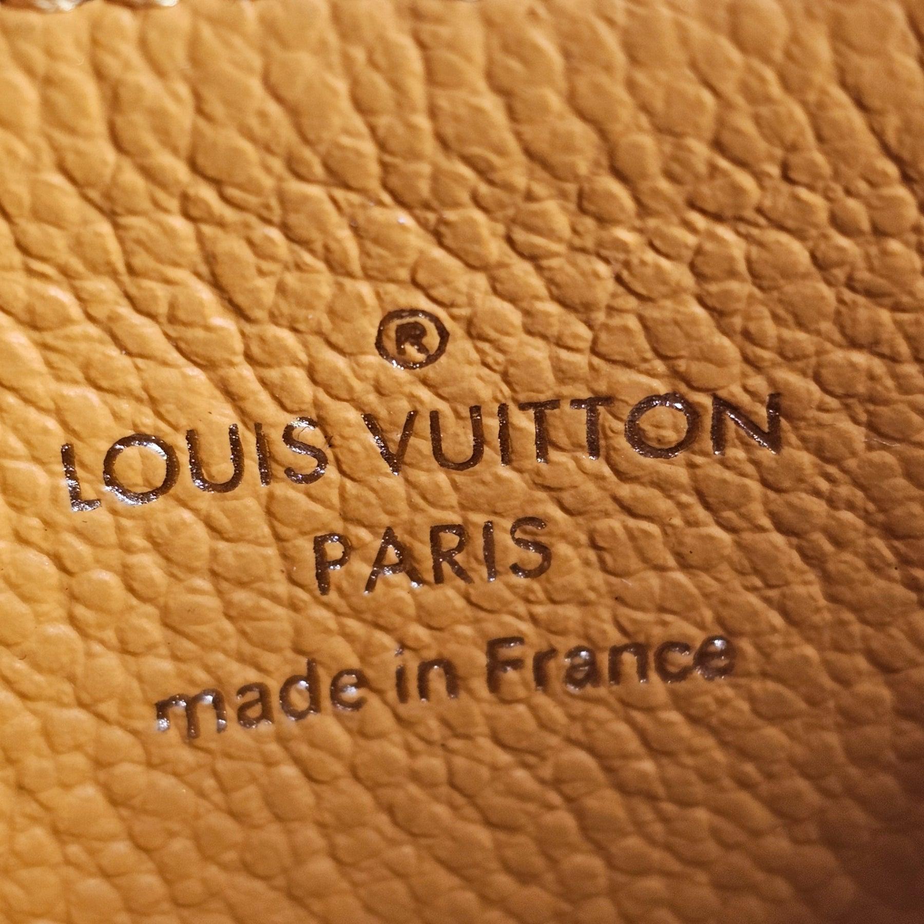 Louis Vuitton Romy Monogram Empreinte Card Case M11412 - Leather - Yellow For Sale 1