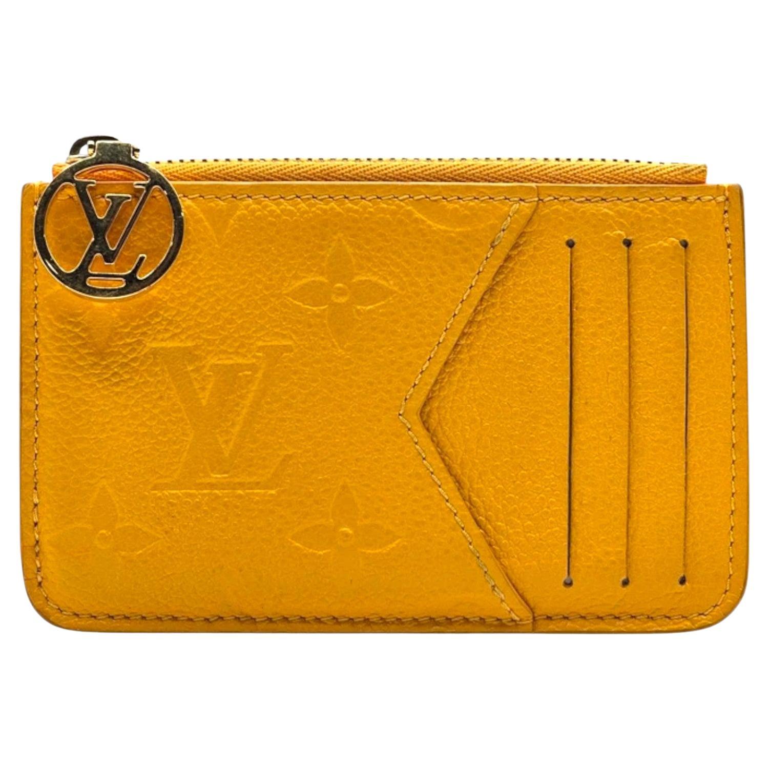 Louis Vuitton Romy Monograma Empreinte Tarjetero de Piel M11412 Amarillo en venta