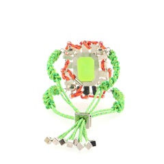 Louis Vuitton Rope Bracelet Rhinestone and Faux Pearl Green Rhinestone