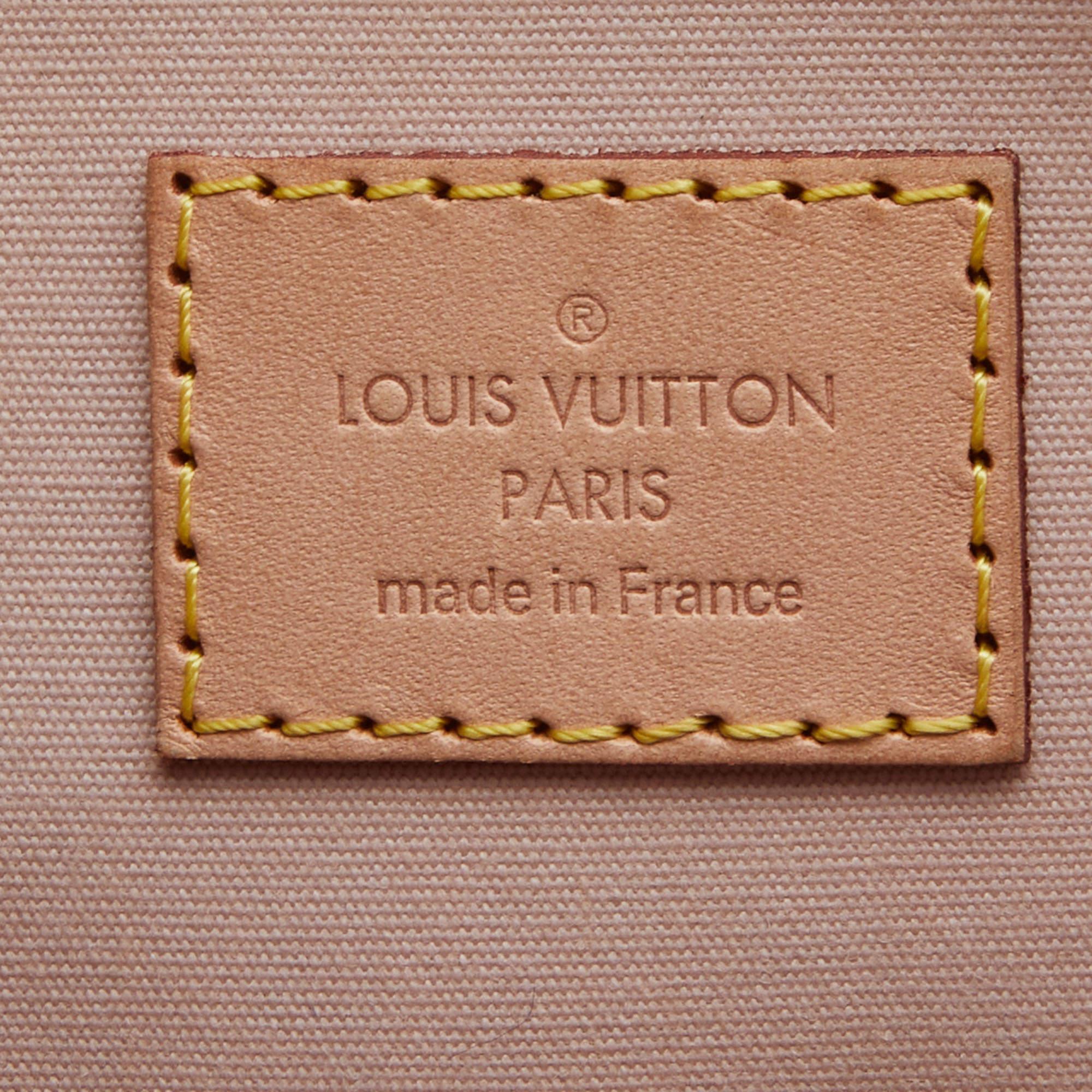 Louis Vuitton Rose Angelique Monogram Vernis Alma PM Bag 7