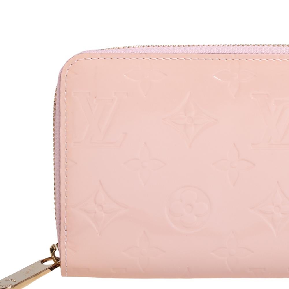 Louis Vuitton Rose Angelique Monogram Vernis Zippy Wallet 2