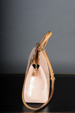 Louis Vuitton Rose Angelique Vernis MM Brea Bag Gold Hardware, 2015