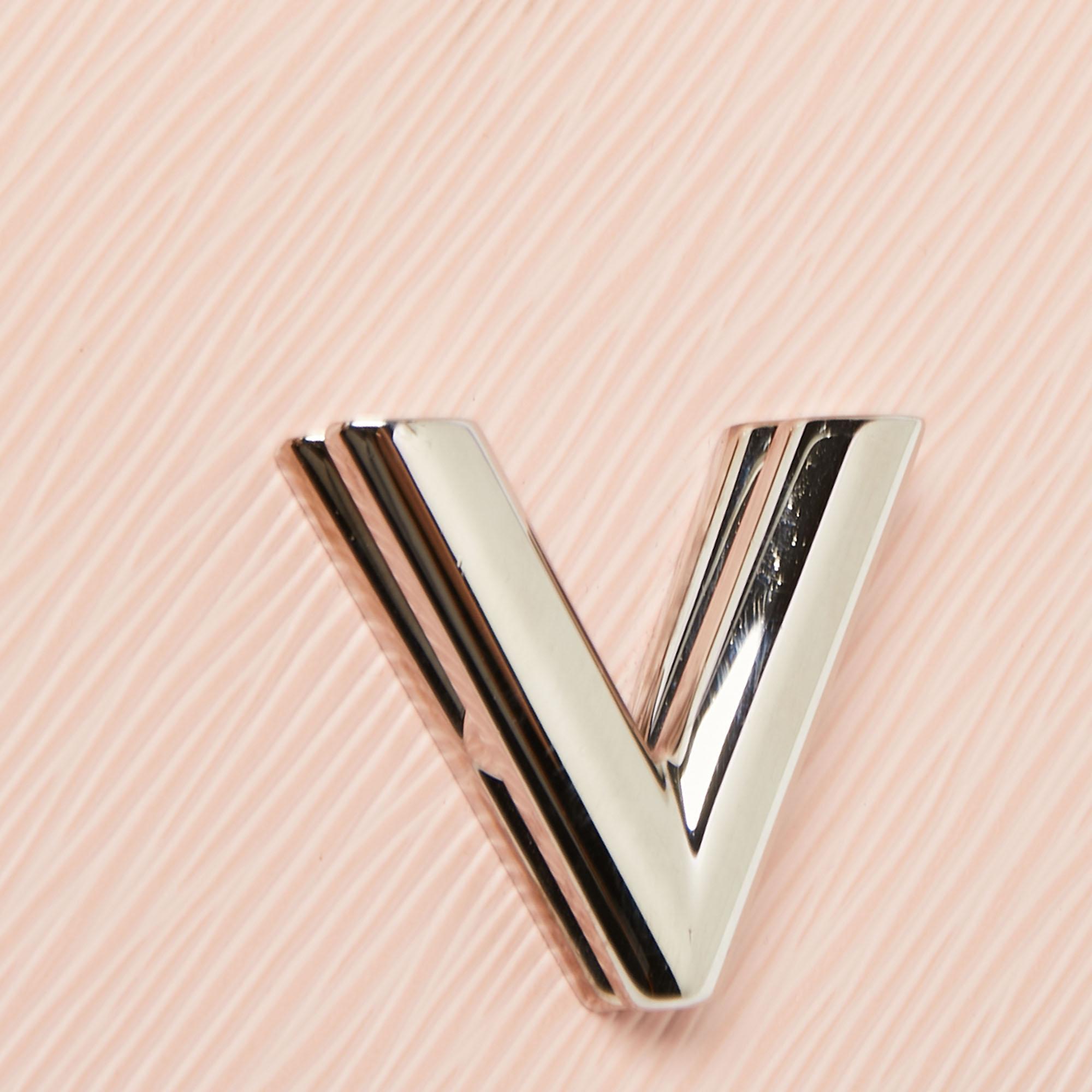 Louis Vuitton Rose Ballerina Epi Leather Mechanical Flower Twist Wallet On Chain 5