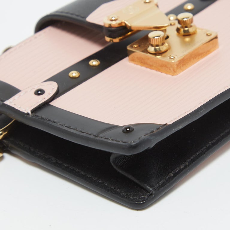 Louis Vuitton Rose Ballerine/Black EPI Leather Trunk Multicartes Wallet