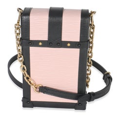 Louis Vuitton Rose Ballerine Black Epi Vertical Trunk Pochette
