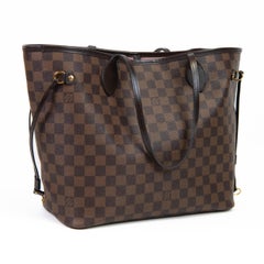 Louis Vuitton Rose Ballerine Damier Ebene Canvas Neo Neverfull MM Tote Bag