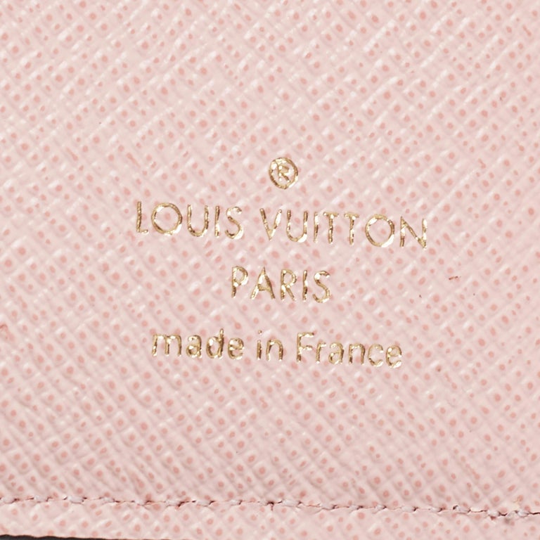 Louis Vuitton Rose Ballerine Damier Ebene Zoe Wallet For Sale at 1stDibs