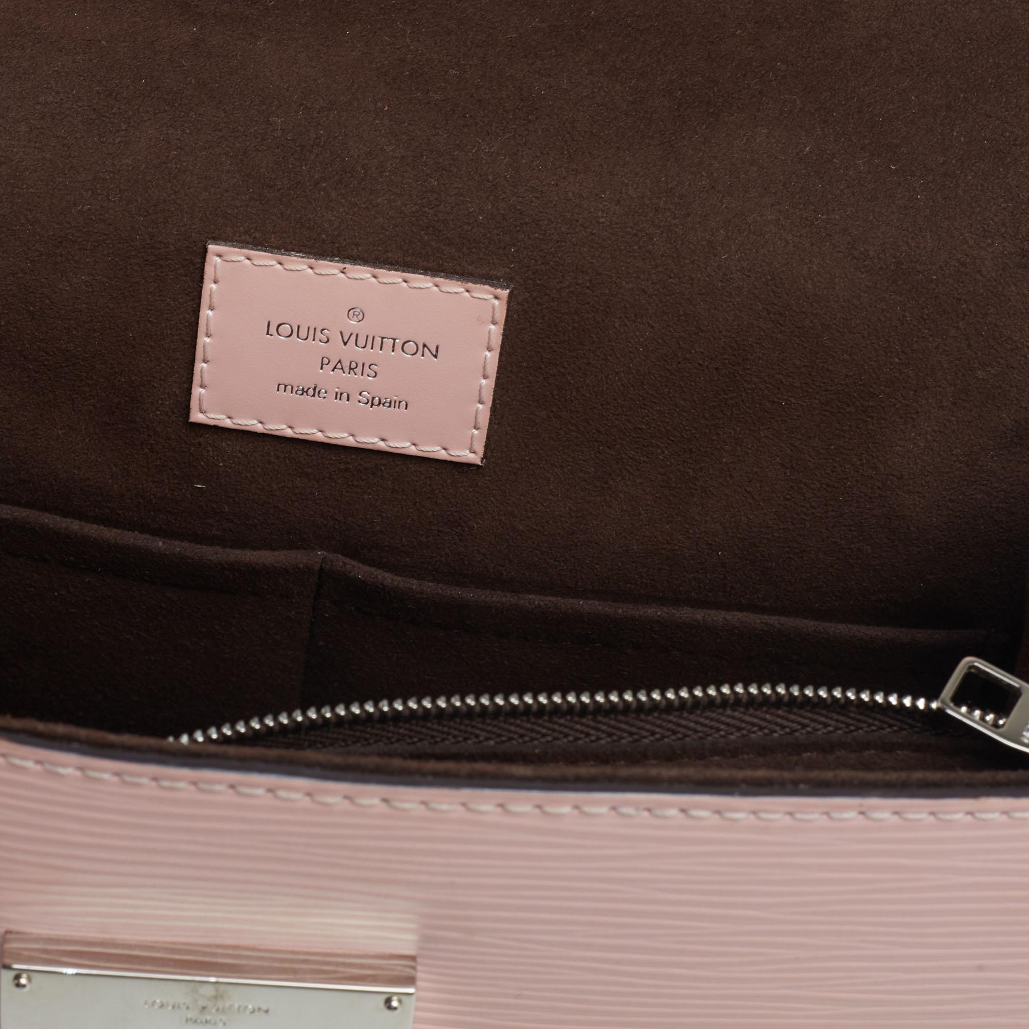 Louis Vuitton Rose Ballerine Epi Leather Cluny BB Bag 1