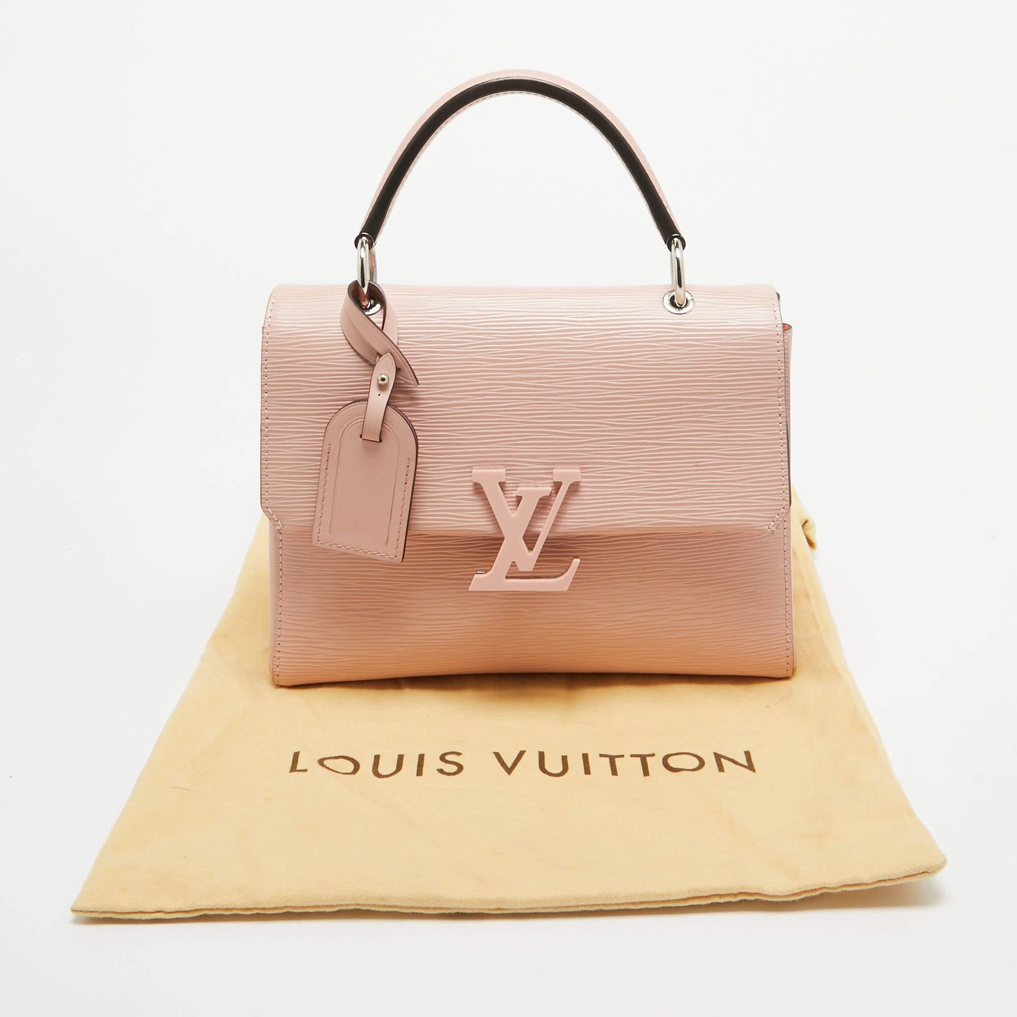 Louis Vuitton Rose Ballerine Epi Leather Grenelle PM Bag For Sale 6