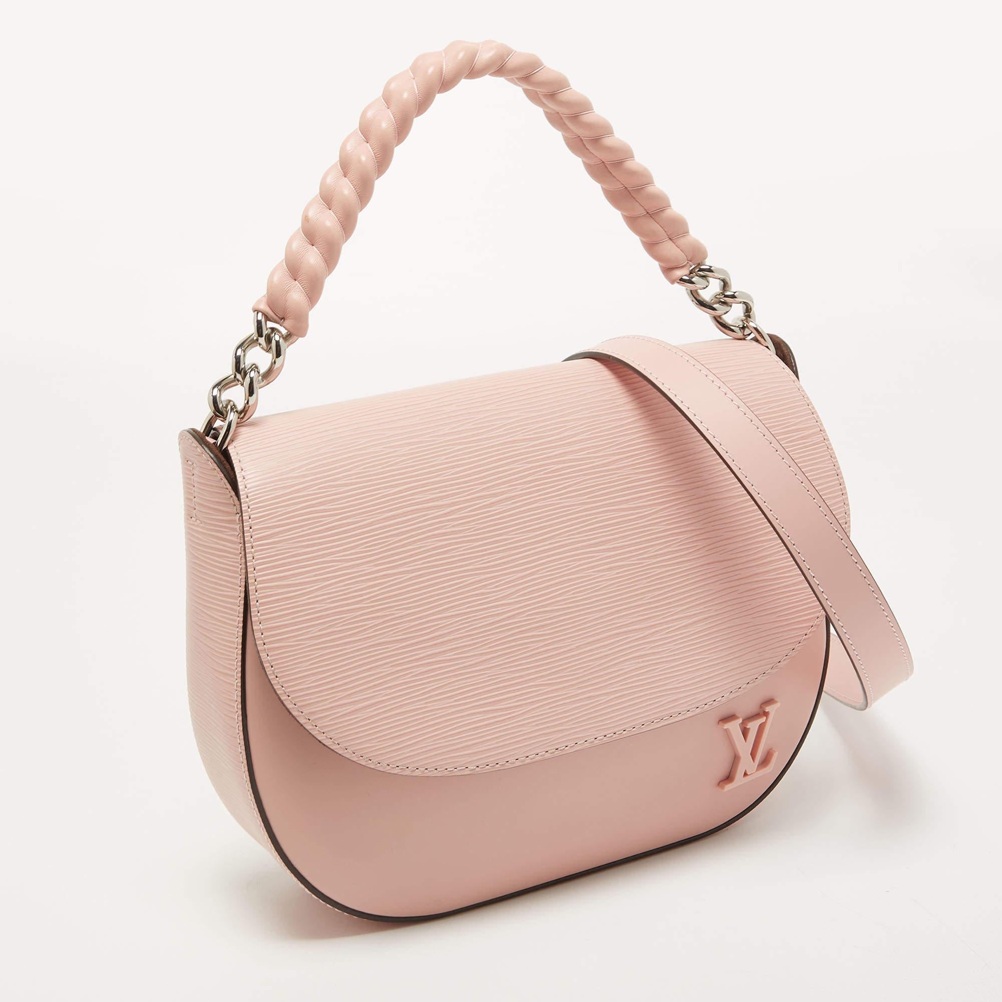 Women's Louis Vuitton Rose Ballerine Epi Leather Luna Bag