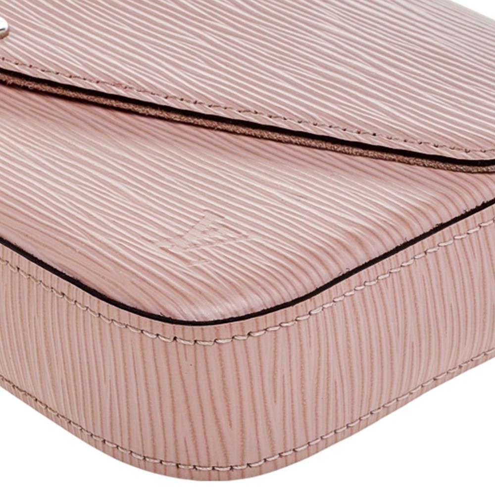 Louis Vuitton Rose Ballerine Epi Leather Pochette Felicie Bag 2