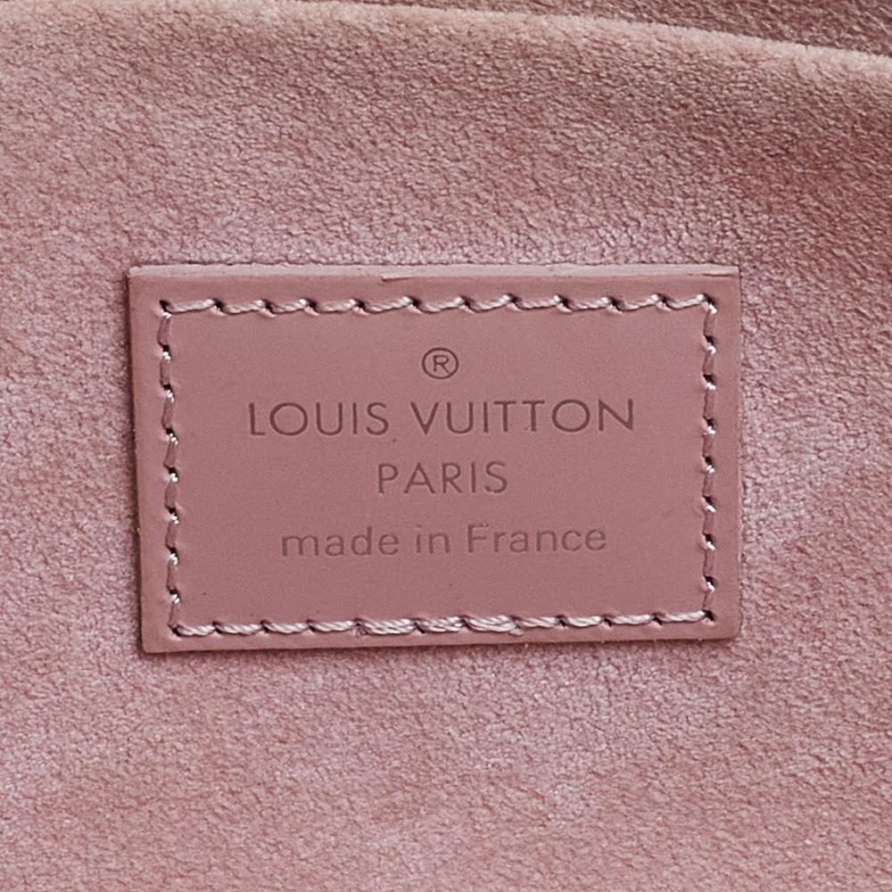 Beige Louis Vuitton Rose Ballerine Epi Leather Pochette Felicie Bag